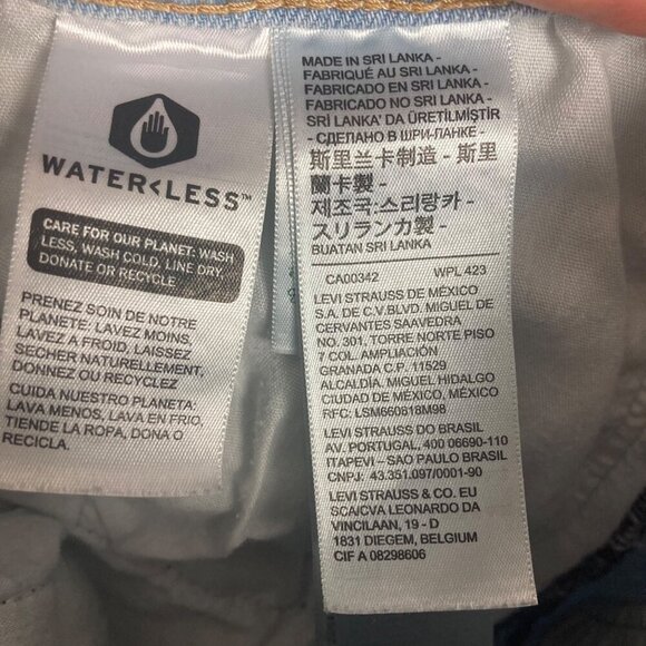 Levis Ribcage Straight Ankle Jeans Womens 25 Light Wash Button Fly Loose - Picture 6 of 8